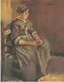 Peasant Woman Sitting on a Chair, 1885,  Private collection (F126)