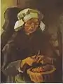 Peasant Woman Peeling Potatoes, 1885, Private collection (F145)