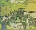 F758: Farmhouses in Jorgus with figures, Private collection