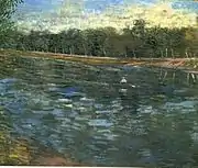 The Seine with a Rowing Boat (b/w copy)1887Museum of Western and Oriental Art, Kiev (F298)