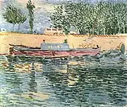 The Banks of the Seine with Boats (b/w copy)1887Museum of Western and Oriental Art, Kiev (F353)