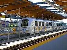 SkyTrain at Rupert station in Vancouver, Canada