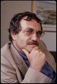 Vasily Aksyonov,  Russian novelist, poet, and anti-totalitarian dissident, author of Generations of Winter, taught Russian literature at GMU during a period of exile in the 1980s–90s