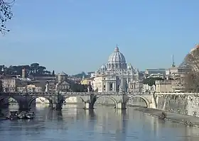 St. Peter's Basilica in the Vatican City in Rome holds one of the destinations of the pilgrimage, the tomb of St. Peter the Apostle.