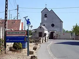 The road into the village of Vaudherland