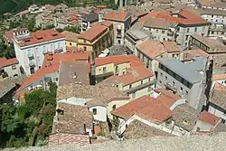 View of the town from the Roman tower.