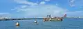 The Venetian Causeway viewed from former site of The Miami Herald