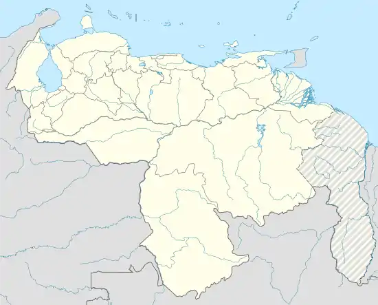 Map showing the location of El Hatillo Municipality within Venezuela