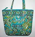 Paisley handbag associated with the boho-chic look.