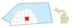 Location within Huron County