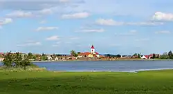 View across the Veselský Pond