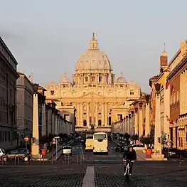 St. Peter's Basilica, Rome, by Donato Bramante, Michelangelo, Carlo Maderno and others, completed in 1615