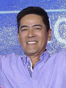 A closeup of Vic Sotto smiling at the camera