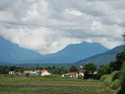 Victoria countryside with Mt. San Cristobal in the foreground