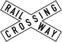 Australia, Fiji, New Zealand, and the Philippines base their crossbucks on this model. The former two countries may use a red target board.