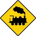 Level crossing without barriers ahead