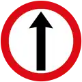 Proceed straight