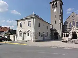 Town hall and church