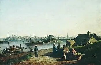 View of Kazan. 1861.The Russian Museum