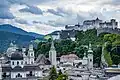 Hohensalzburg viewed from the Museum of Modern Art