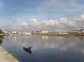 The town of Vila do Conde on the River Ave