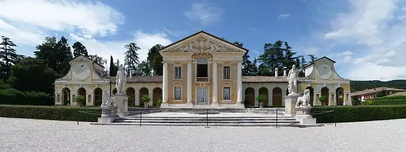 The Villa Barbaro in Maser (begun 1557)