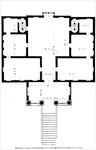 Floor plan (drawing by Ottavio Bertotti Scamozzi, 1781)