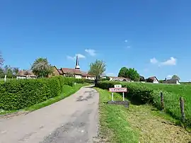 The road into Camembert