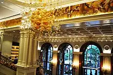 Interior of the lobby (originally the Villard Houses' center wing), facing the courtyard