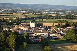 A general view of Villeneuve-la-Comptal