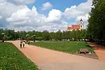 Square as seen from Gediminas Avenue, before reconstruction (2008)