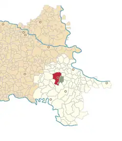 Location of Vinkovci