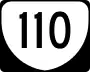 State Route 110 marker