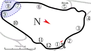 Patriot Course1.100 mi (1.770 km)12 turns