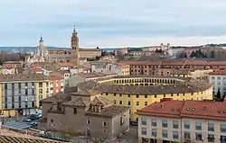 Tarazona, 2015. Depicted are: Tarazona Cathedral and Seminary, Old Bullring, and Sanctuary of the Lady of the River