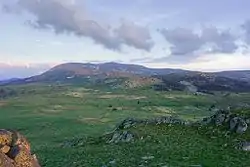 The eroded laccolith on the top of Vitosha - the domed mountain next to Sofia, Bulgaria