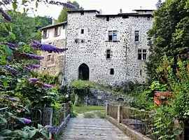 The entrance to the chateau in Vocance