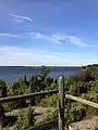 Viewing platform in Rumpo peninsula, looking towards Sviby harbor