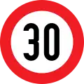 10a: Speed limit (allowed maximum speed)