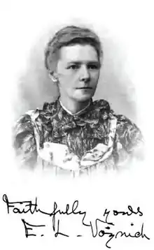 Ethel Voynich, née Boole. In 2016, new evidence surfaced in archived correspondence confirming Boole's relations with Reilly.Kennedy 2016, pp. 274–276.