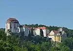 Vranov nad Dyjí Chateau with dome by Johann Bernhard Fischer von Erlach, early 18th century.