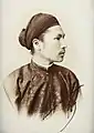 Emperor Hàm Nghi weaing a turban called the khăn vấn.