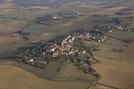 An aerial view of La Sauvetat