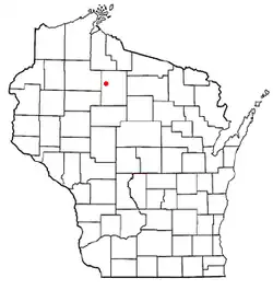 Location of Flambeau, Price County, Wisconsin