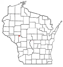 Location of Garfield, Wisconsin