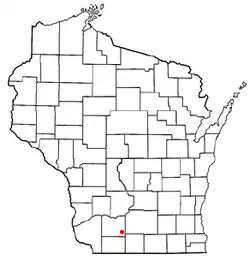 Location of Moscow, Wisconsin