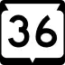 State Trunk Highway 36 marker