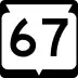 State Trunk Highway 67 marker