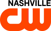 The CW logo in red-orange with the word "Nashville" above it, right-aligned, in a sans serif.