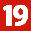 A red square with "19" in white text.